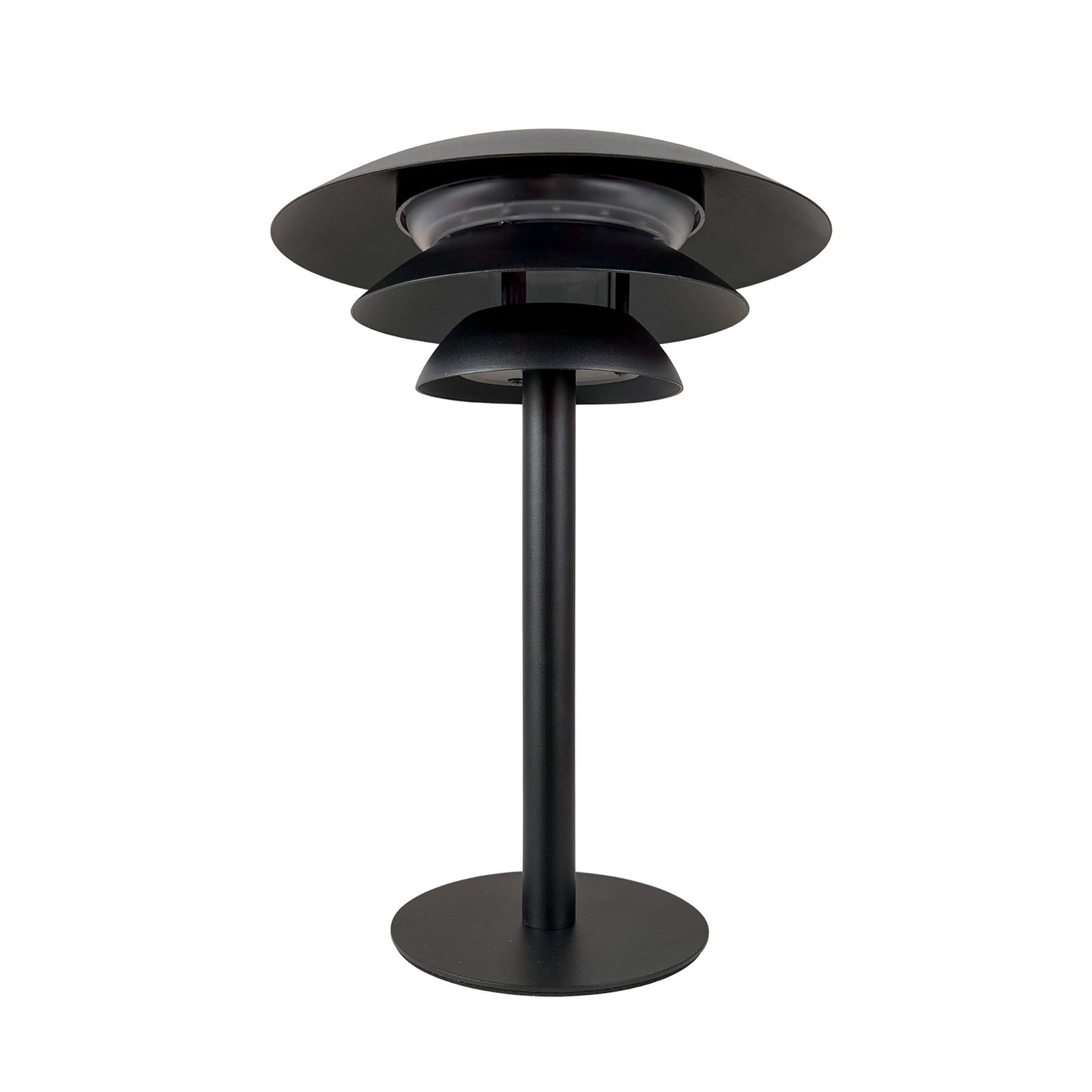 DL25 Solar LED-bordlampe, sort, metal – Dyberg Larsen DL25 Solar LED-bordlampe, sort, metal – Dyberg Larsen