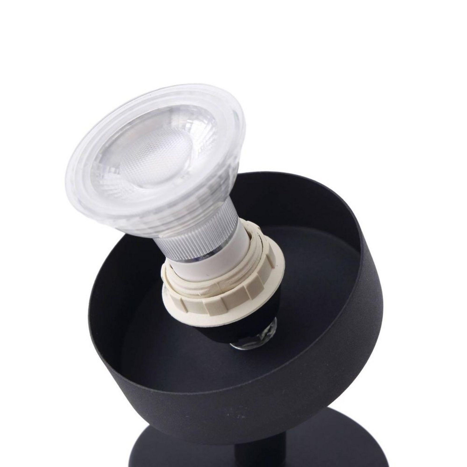 Ediz Vegglampe Wood/Black - Lindby
