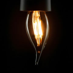 SEGULA vela LED viento 14 3,2W 2.700K transparente