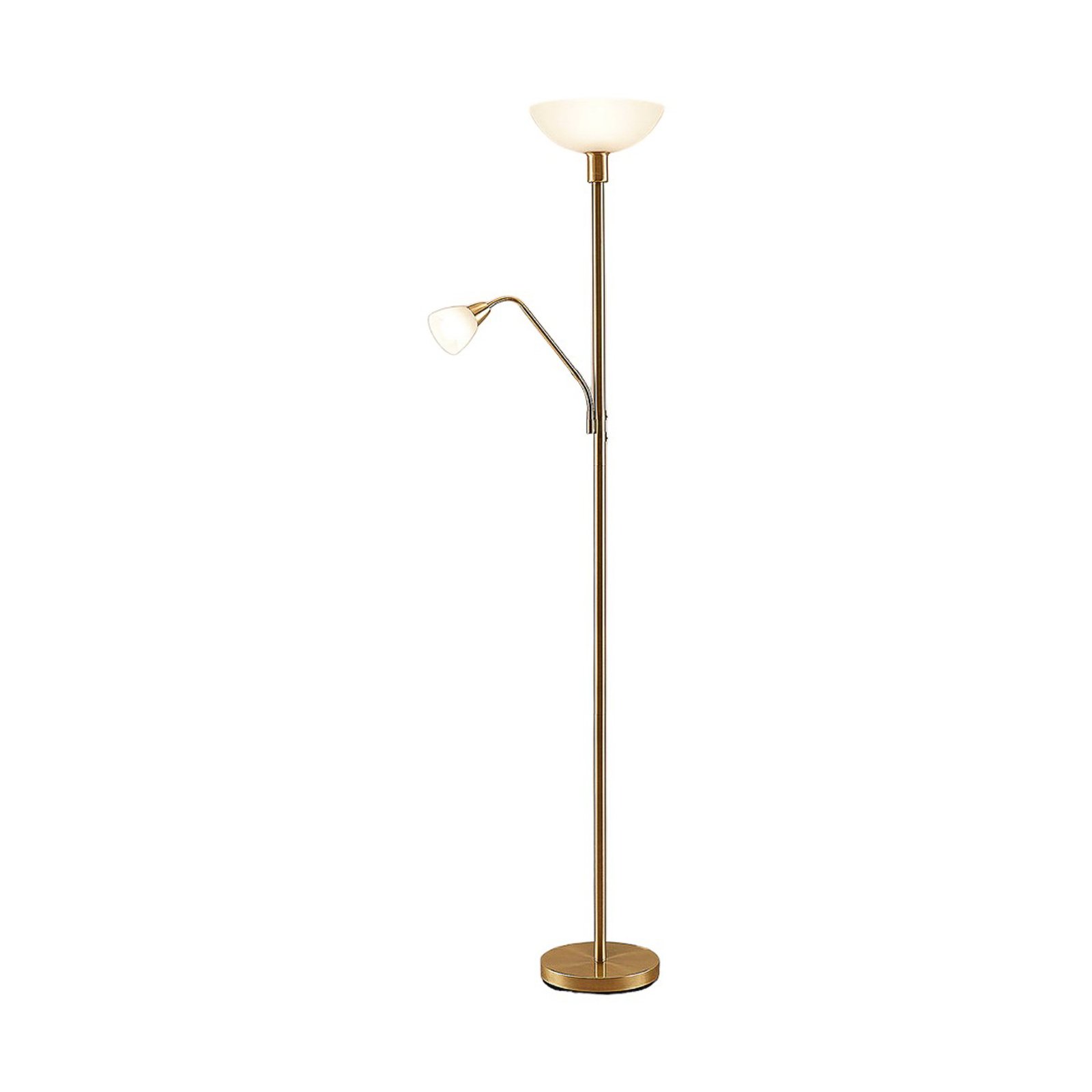 Jost Vloerlamp Brass/White - Lindby