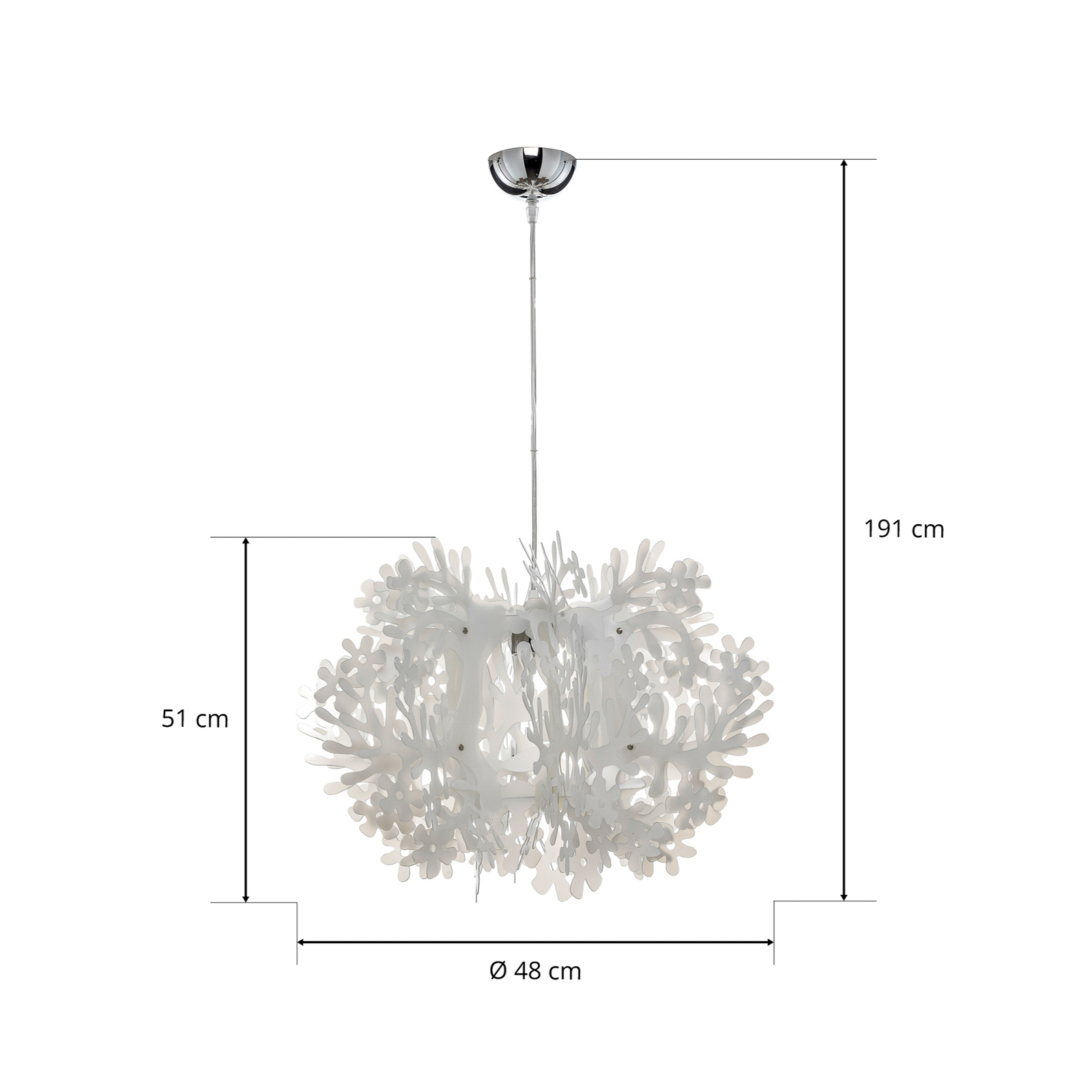 Slamp Fiorella Mini - Candeeiro suspenso de design branco