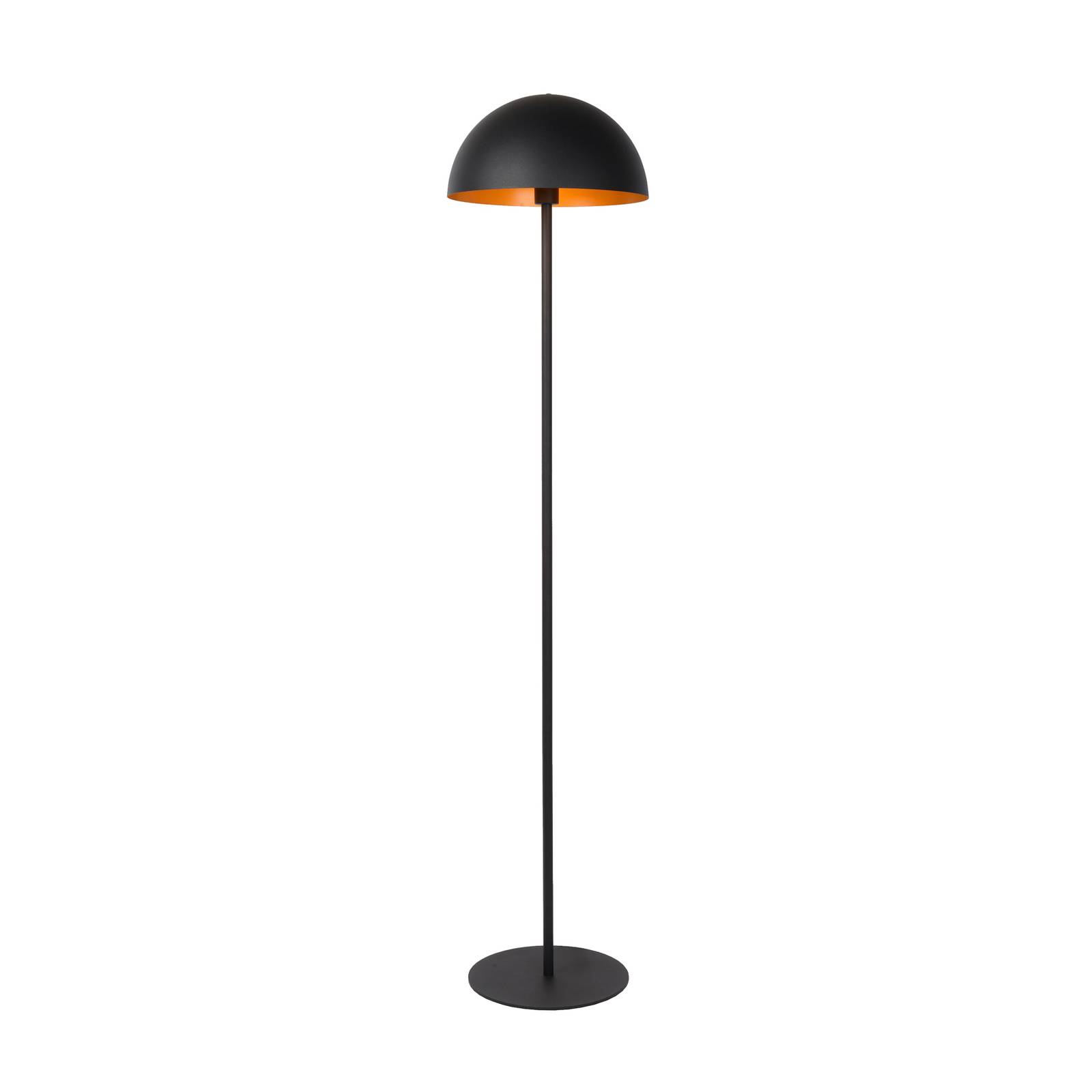 Lucide Siemon Vloerlamp voor woonkamer / eettafel - zwart - metaal - staande lamp