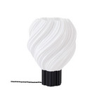Lampada da tavolo Nuvia, altezza 39,1 cm, bianca, stampa 3D - Lindby