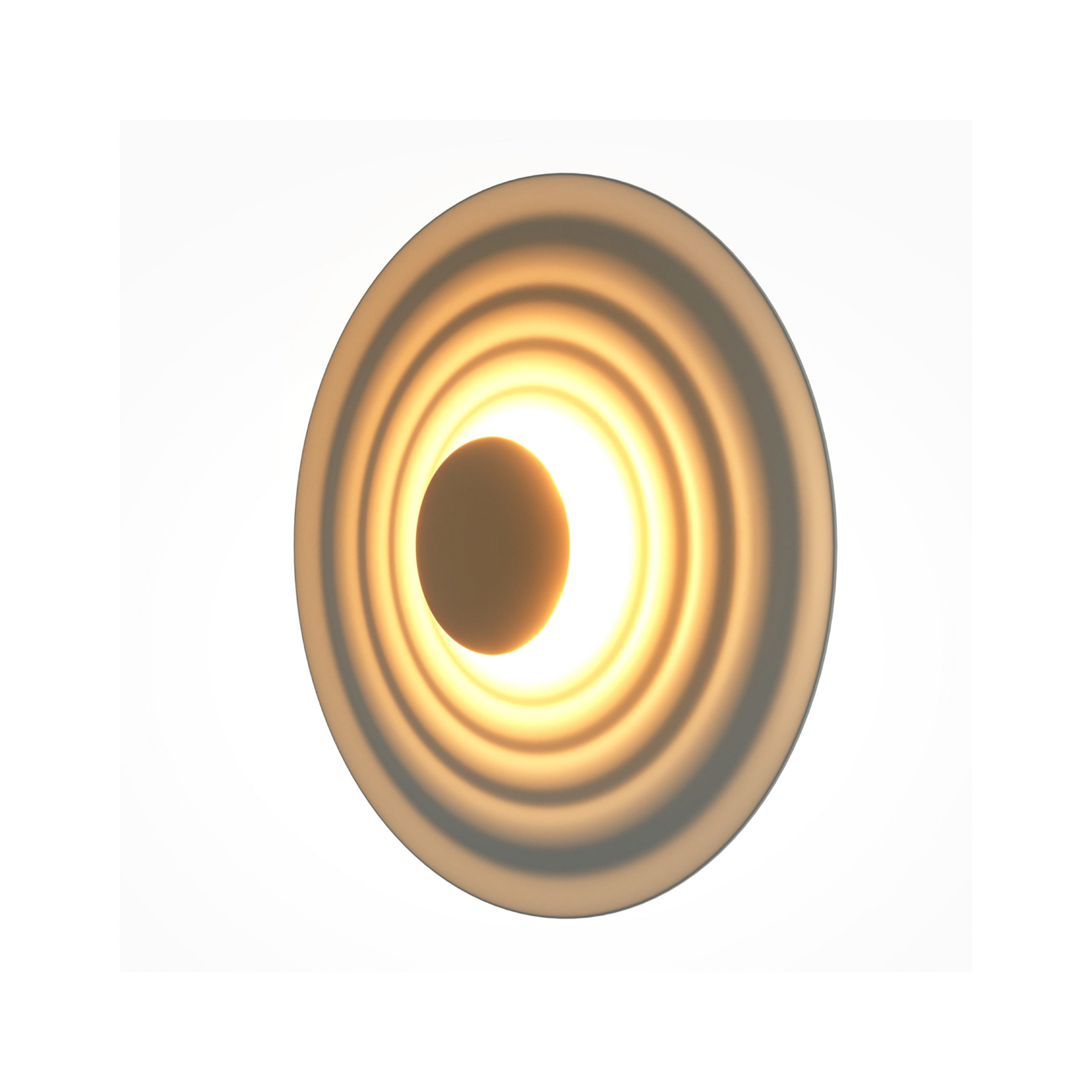 Maytoni, applique murale LED Nami, cappucino, Ø 40 cm, aluminium