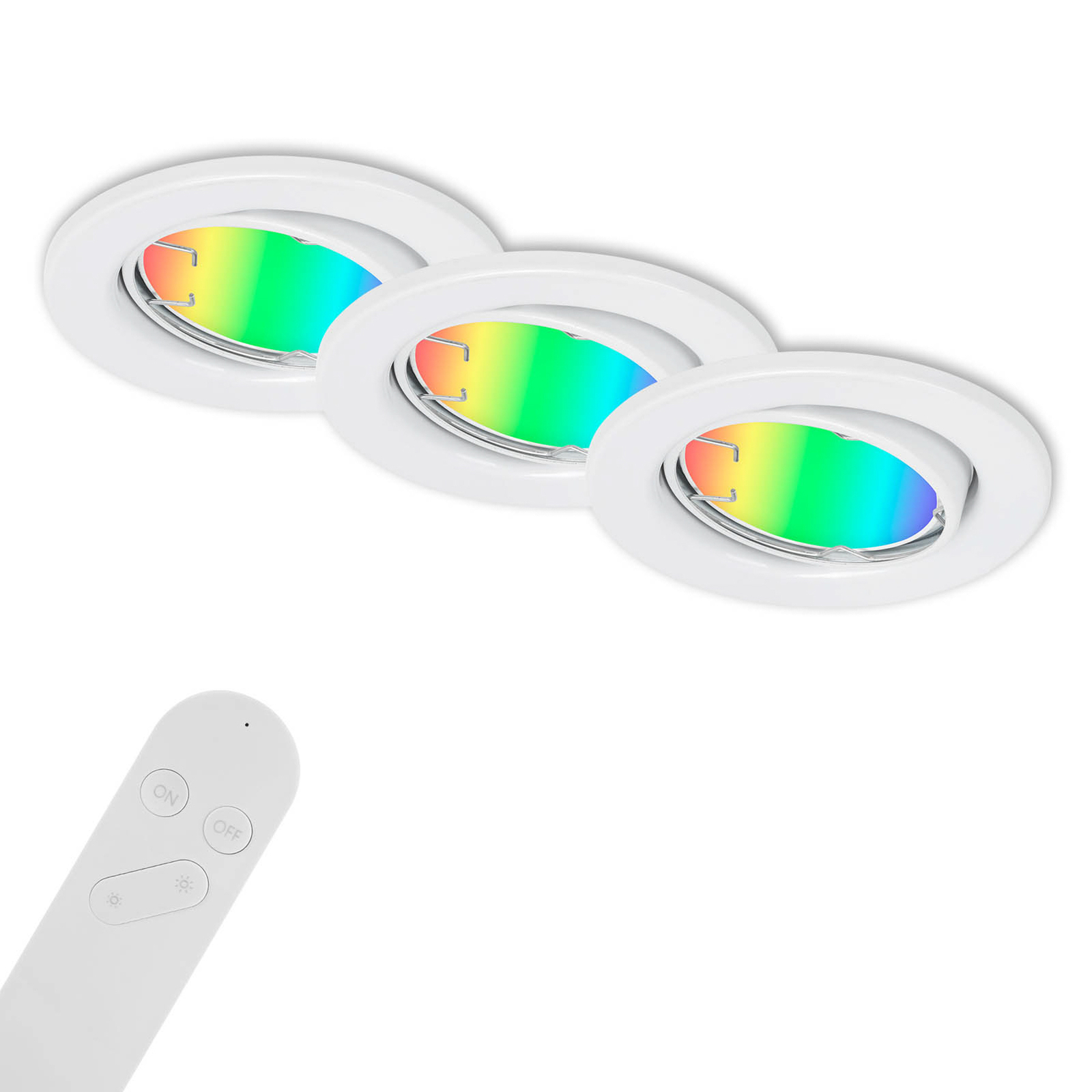 Fit Move S padziļinājumā iebūvēts LED apgaismojums, CCT RGB 3, balts