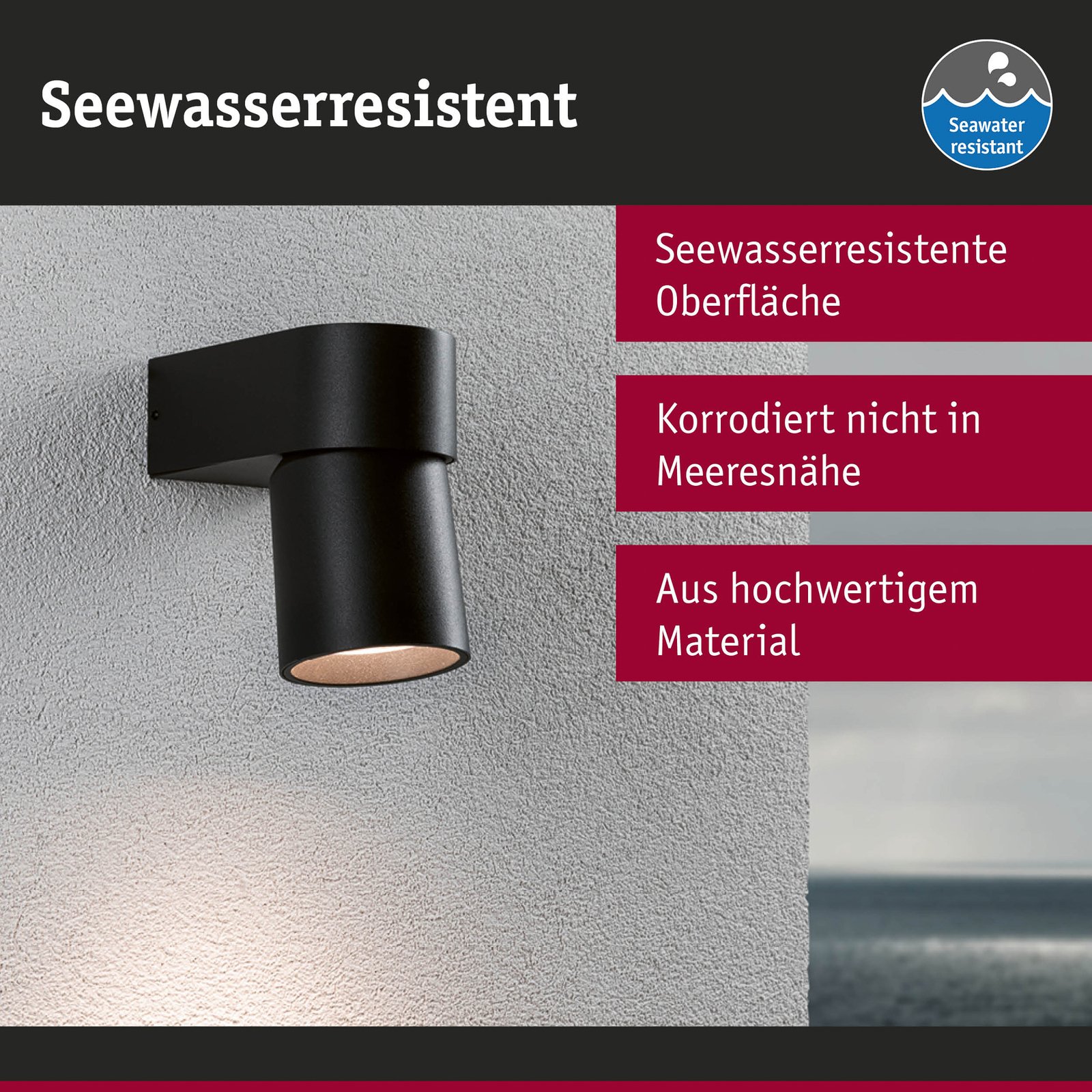 Kimu Aplique Exterior 2200K SWR Antracita - Paulmann