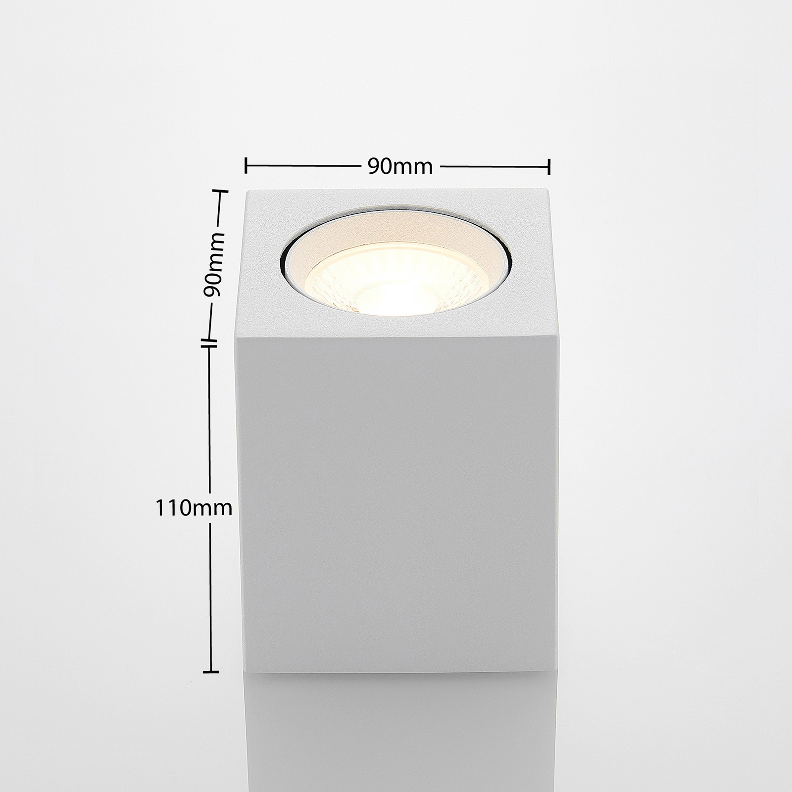 Arcchio Basir stropná LED lampa biela, 8 W