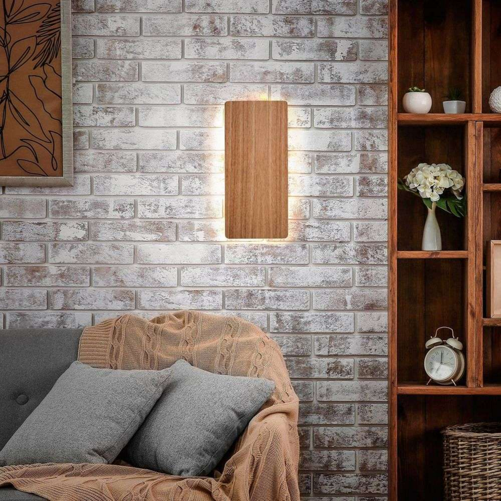 Tavola Wall Lamp 34x16 Oak - Envostar