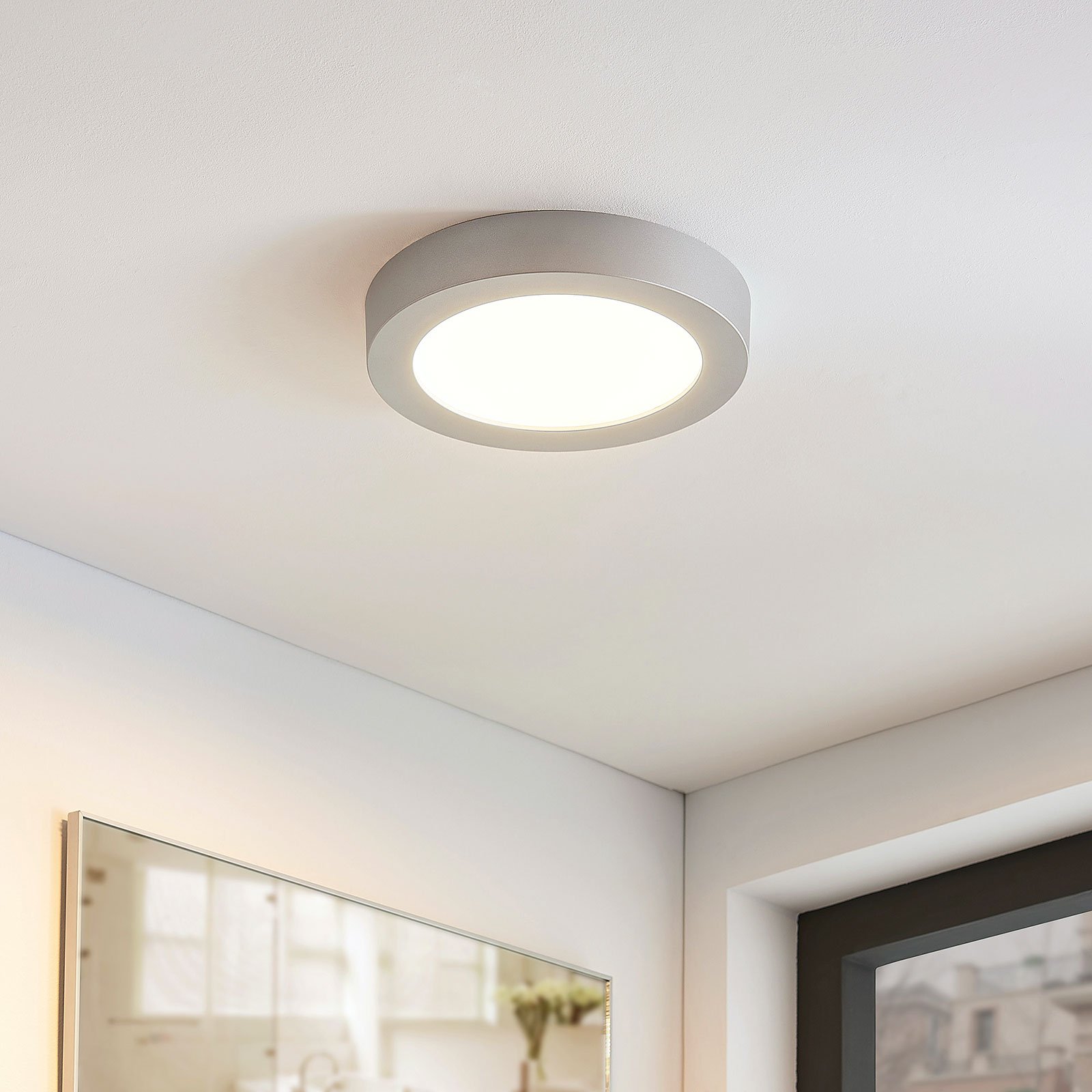 Marlo Ceiling Lamp Round IP44 3000K Silver/White - Arcchio
