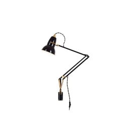 Original 1227 Latón Aplique de Pared con Soportes Jet Negro - Anglepoise