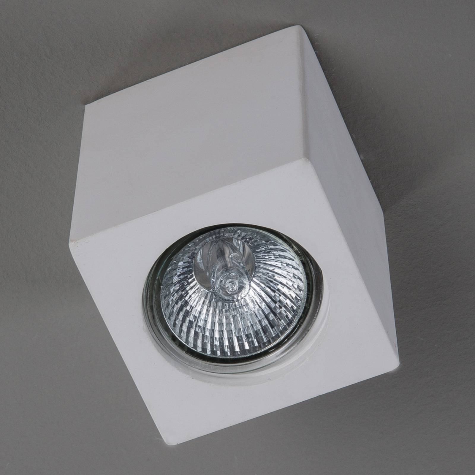 Gipsowy downlight Anelie dla żarówki GU10, 11 cm