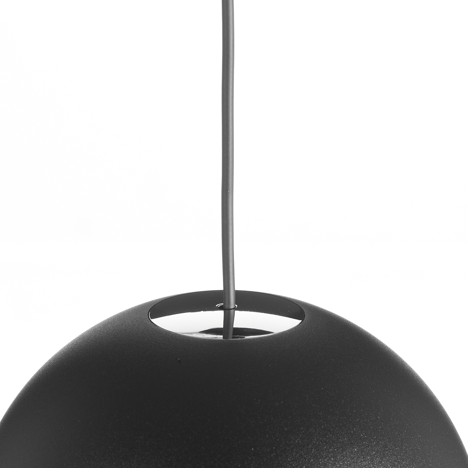 BEGA Studio Line pendant on/off, black/alu Ø 14 cm