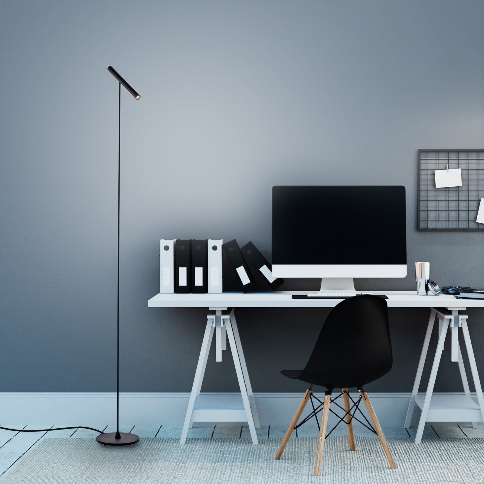 Tutua LED-Stehleuchte, Sensordimmer, schwarz - PURE Tutua LED-Stehleuchte, Sensordimmer, schwarz - PURE