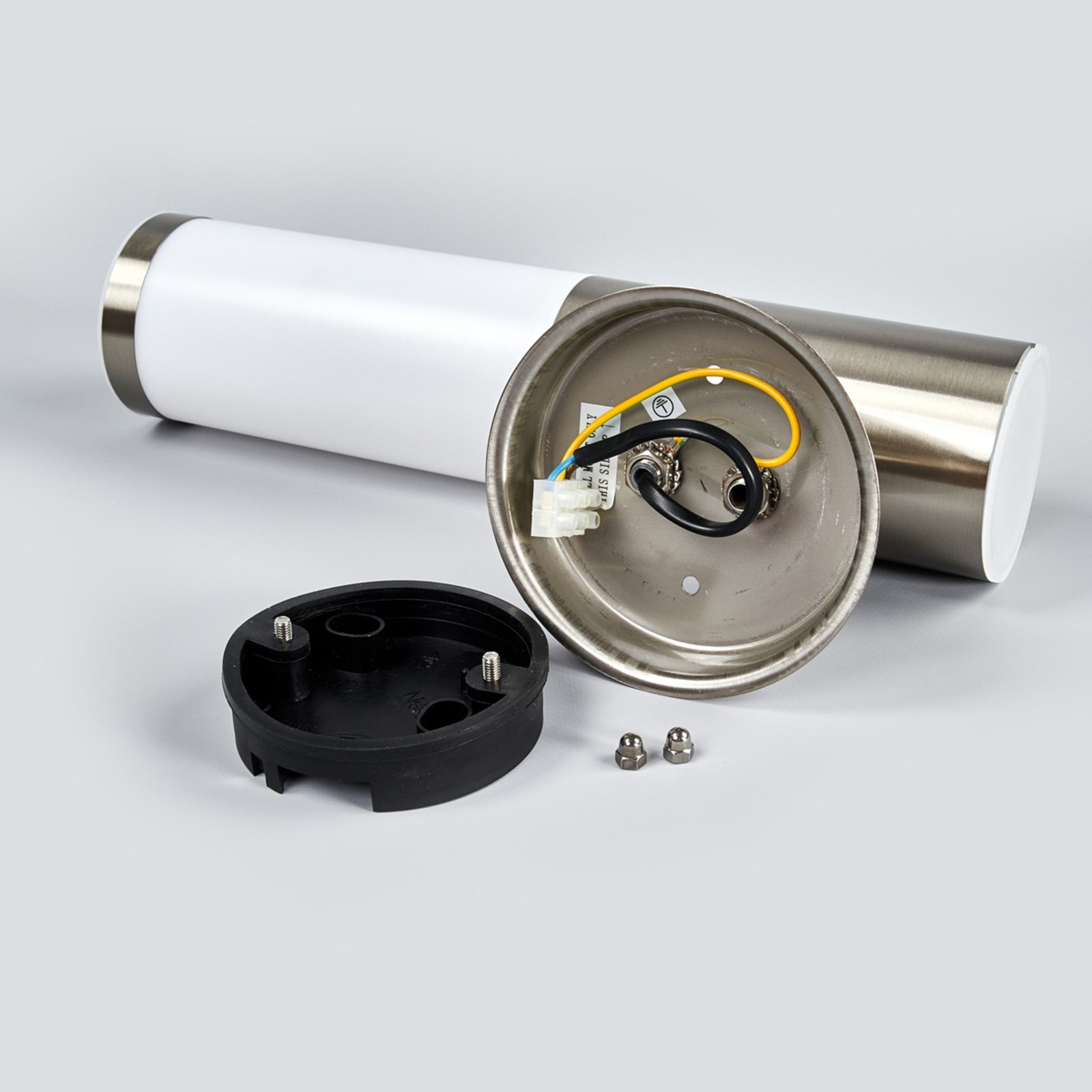 Kristof Outdoor Wall Lamp Stainless Steel - Lindby