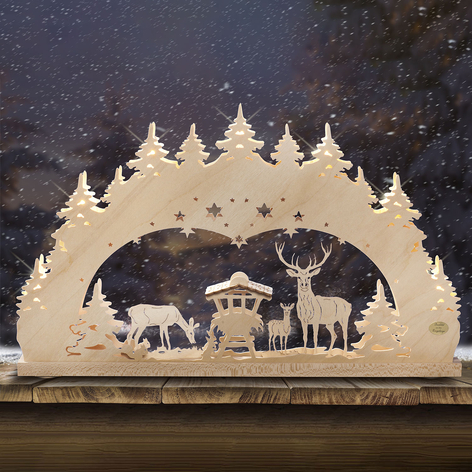 Lichterbogen Wald in 3D