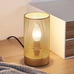 Pauleen Mesh table lamp, gold