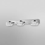 OSRAM LED-vägglampa ORBIS FLAME, krom, 3 lampor, CCT, IP44