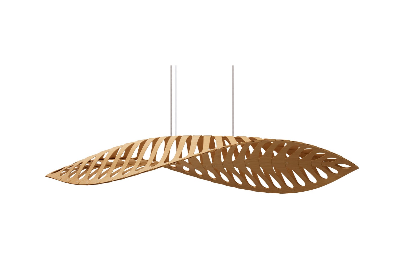 Navicula Pendelleuchte Medium Bamboo david trubridge - Wohnzimmer - Bambus