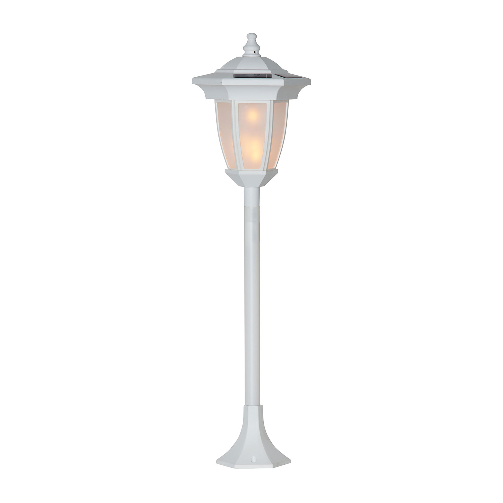 LED-Solarleuchte Flame, 4 in 1, weiß