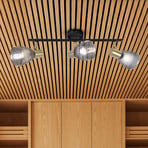 Laelamp Lindita, 3-leekiline, klaas, suitsuhall, E14