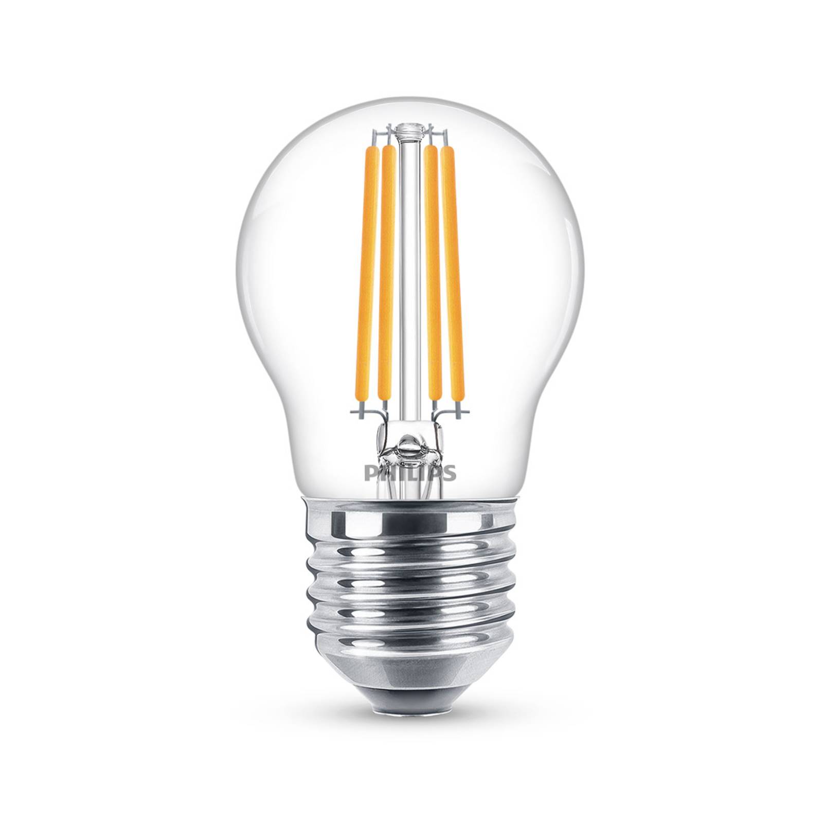 Photos - Light Bulb Philips Classic LED bulb E27 P45 6.5W 2,700K clear 