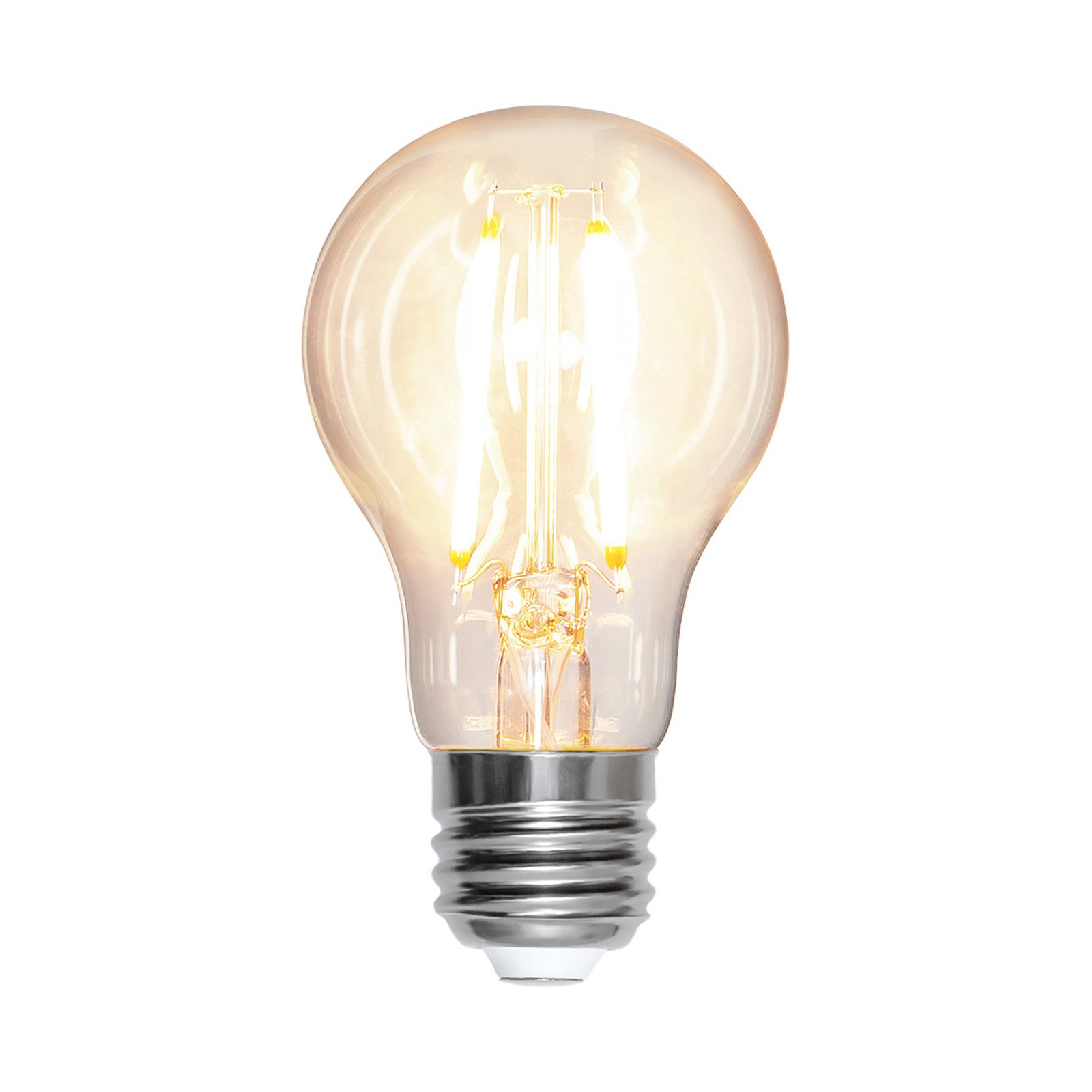 Ampoule LED à filament, E27, 8 W, 2.700 K, filament, intensité variable.