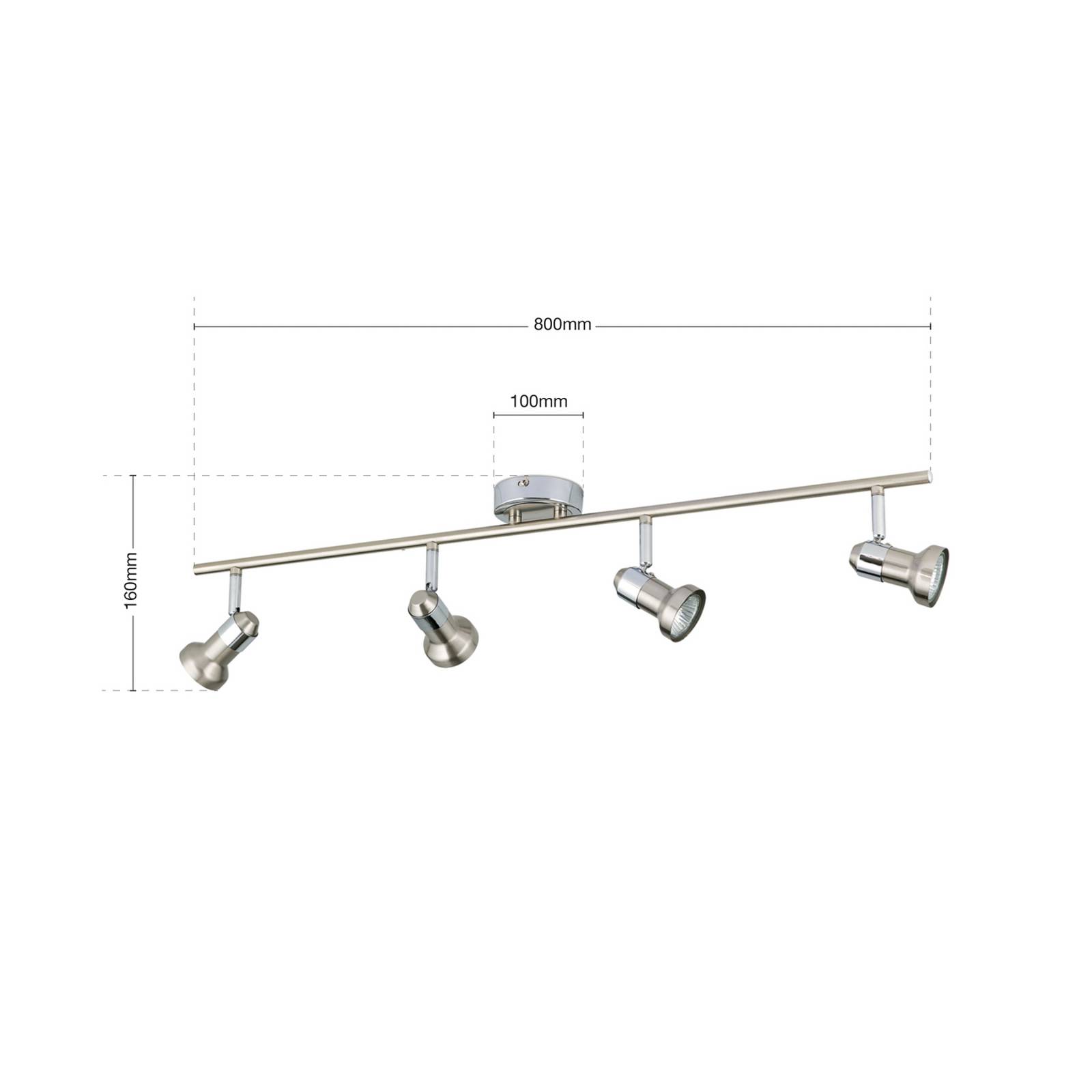 Wykwintna lampa sufitowa BARBORA 4-punktowa