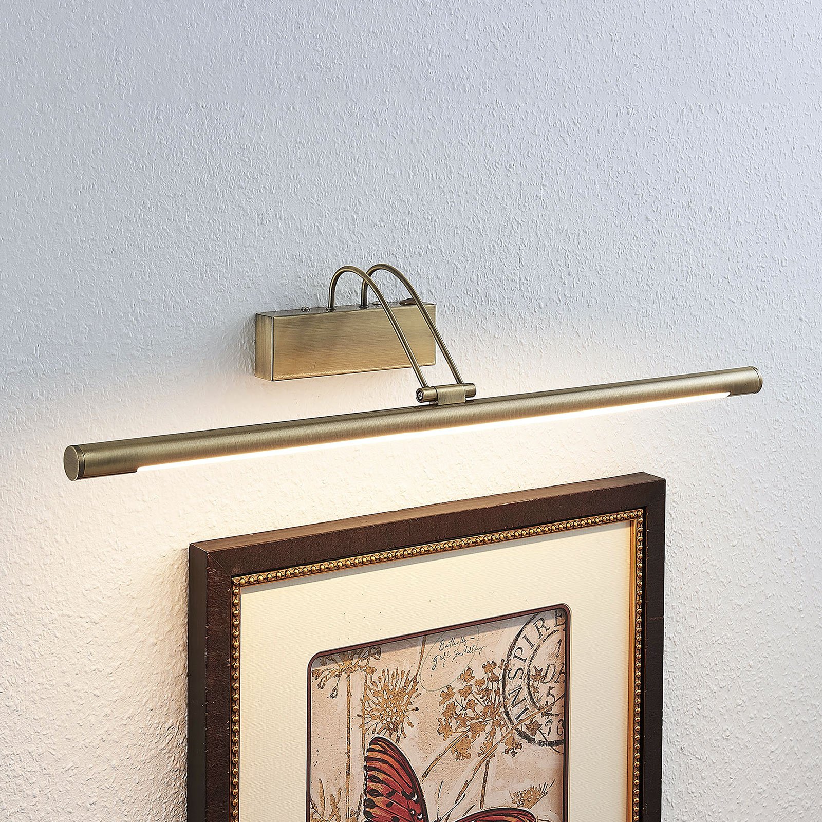 Mailine LED Aplique de Pared Antique Brass - Lindby