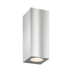 Außenwandleuchte 5051, Edelstahl, 17 cm, IP54, up/down, GU10