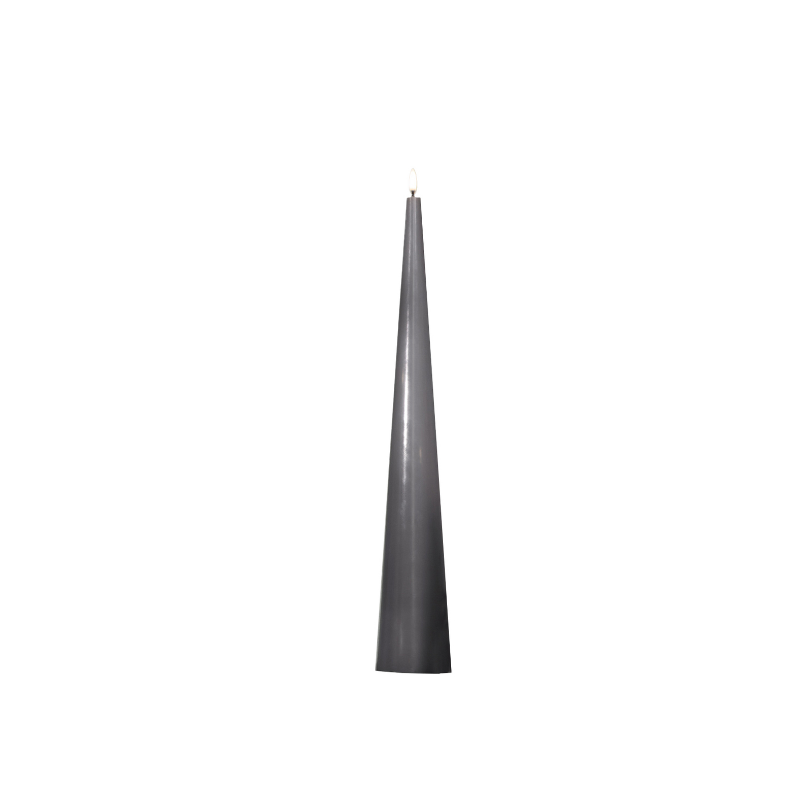 CONE LED-kaars zandsteen hoogte 50 cm, glad - Uyuni Lighting