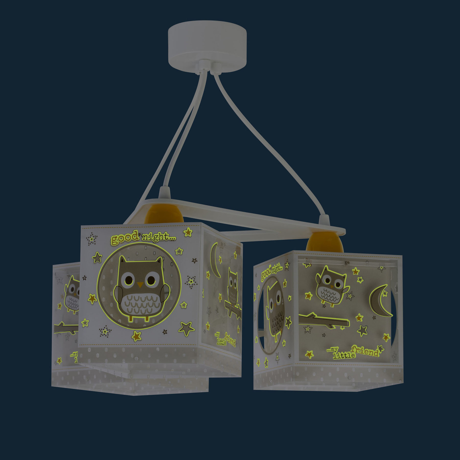 Hanglamp Good Night voor kinderen, 3-lamps