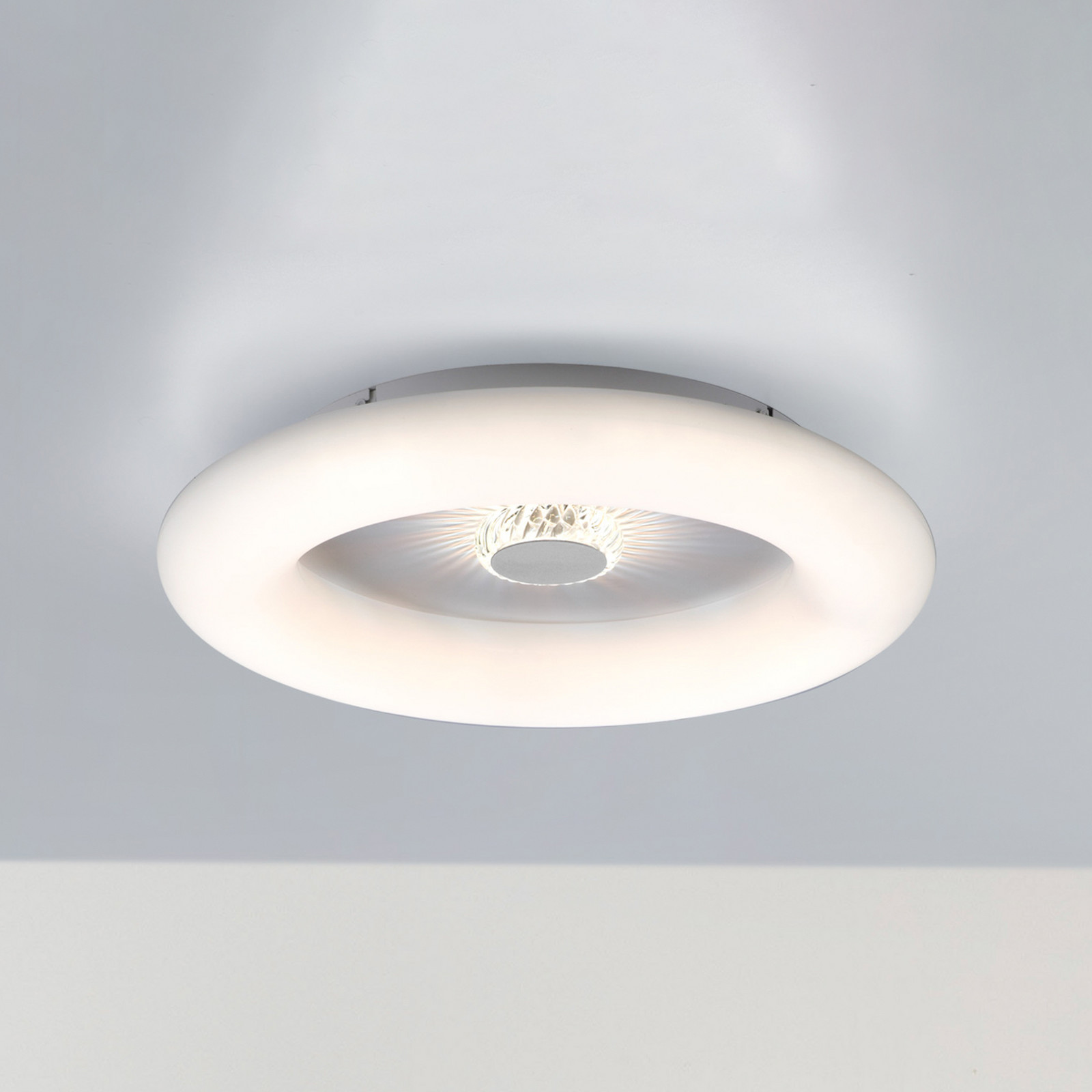 JUST LIGHT. Vertigo plafonieră LED CCT alb Ø 50 cm - Camera de zi / sufragerie - modern - Plastic