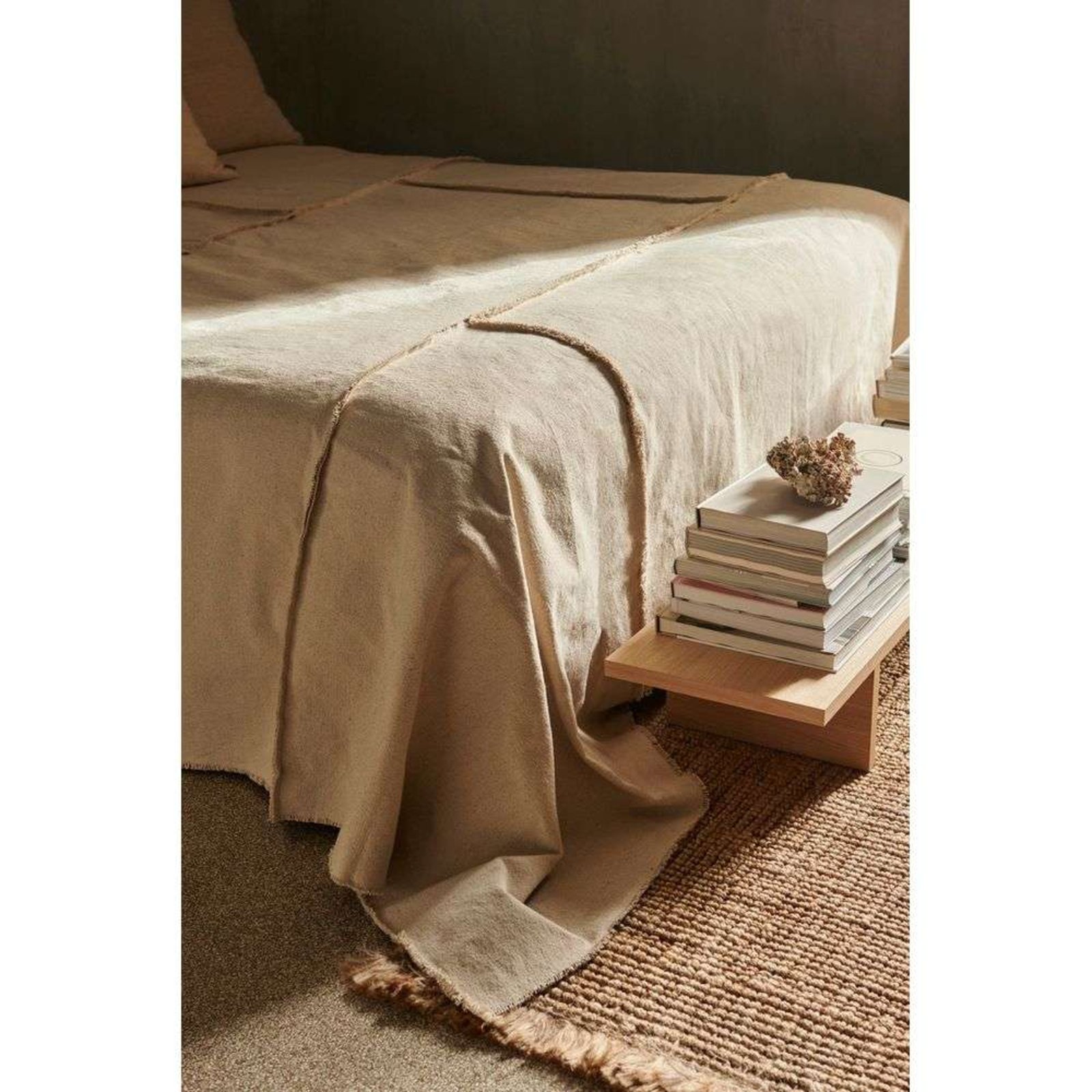 Offset Bedspread Off-White - ferm LIVING