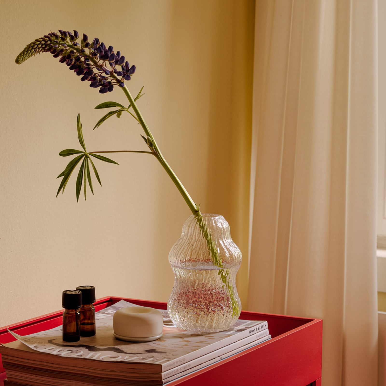 Set di 3 vasi Fuyu trasparenti - Hübsch