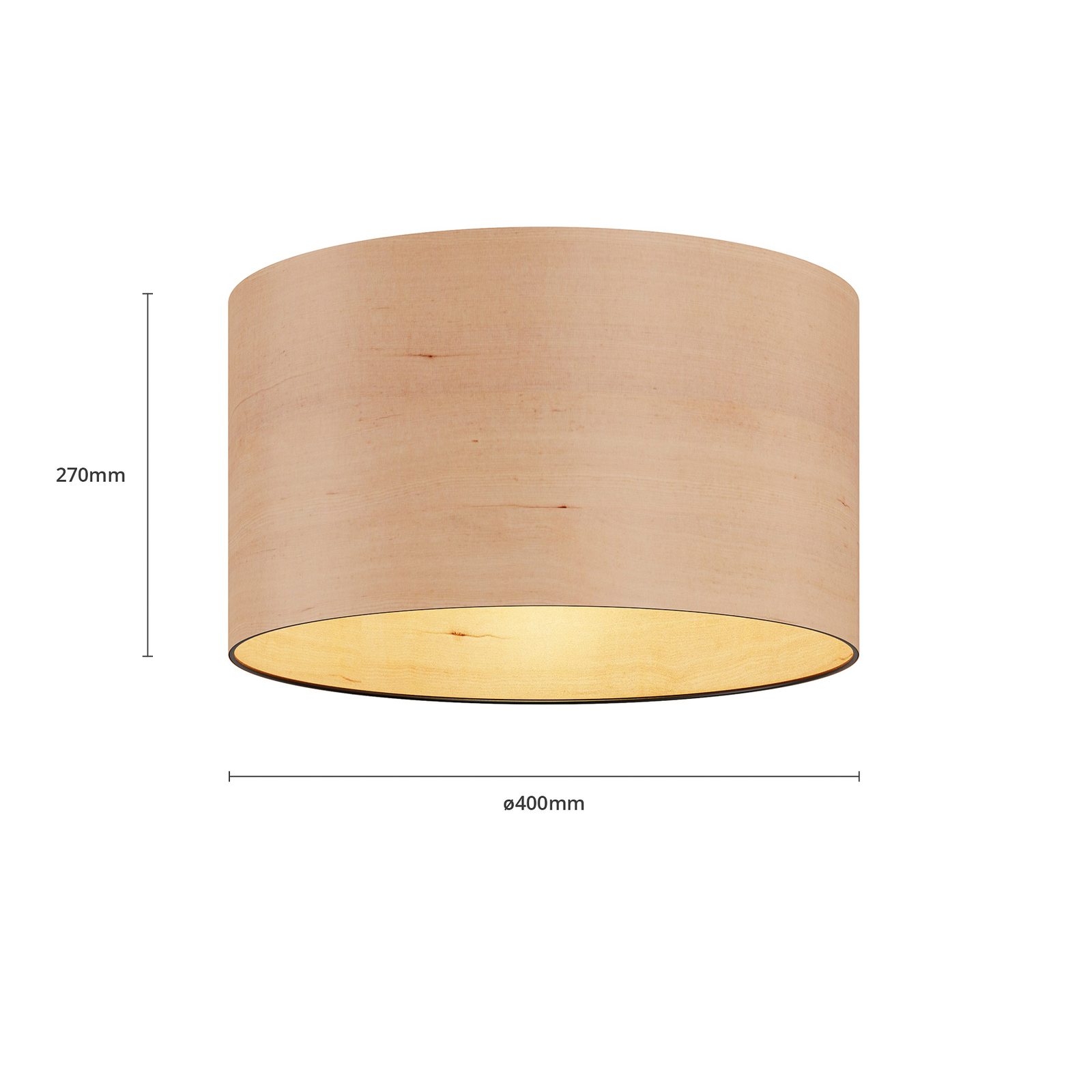 Envostar Veneer Deckenleuchte erle Ø 40 cm