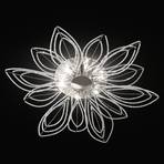 Girasole ceiling light, flower shape, 70 cm