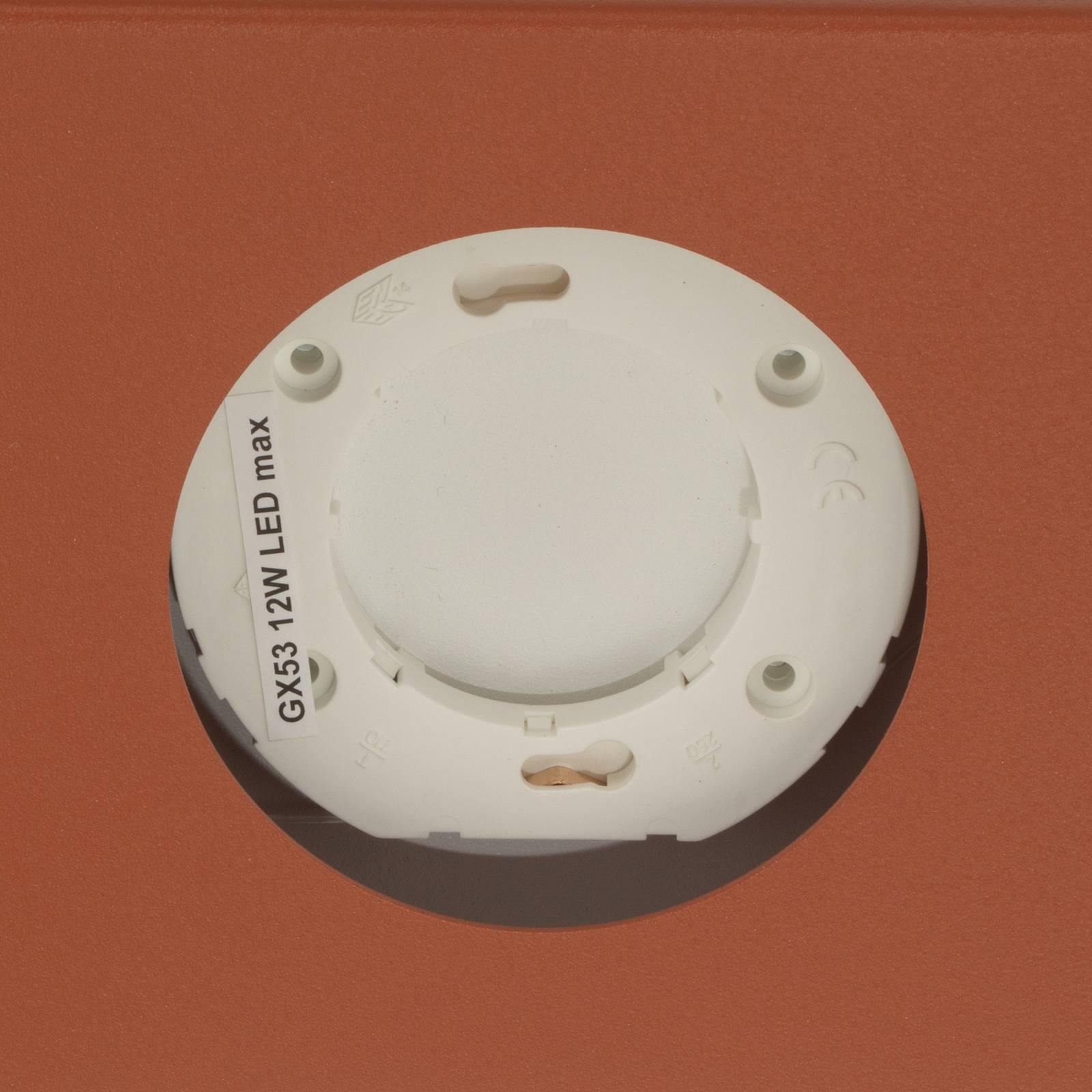 Lampa sufitowa Hero, czerwona, 55 x 12 cm, 3-punktowa, metalowa, GX53