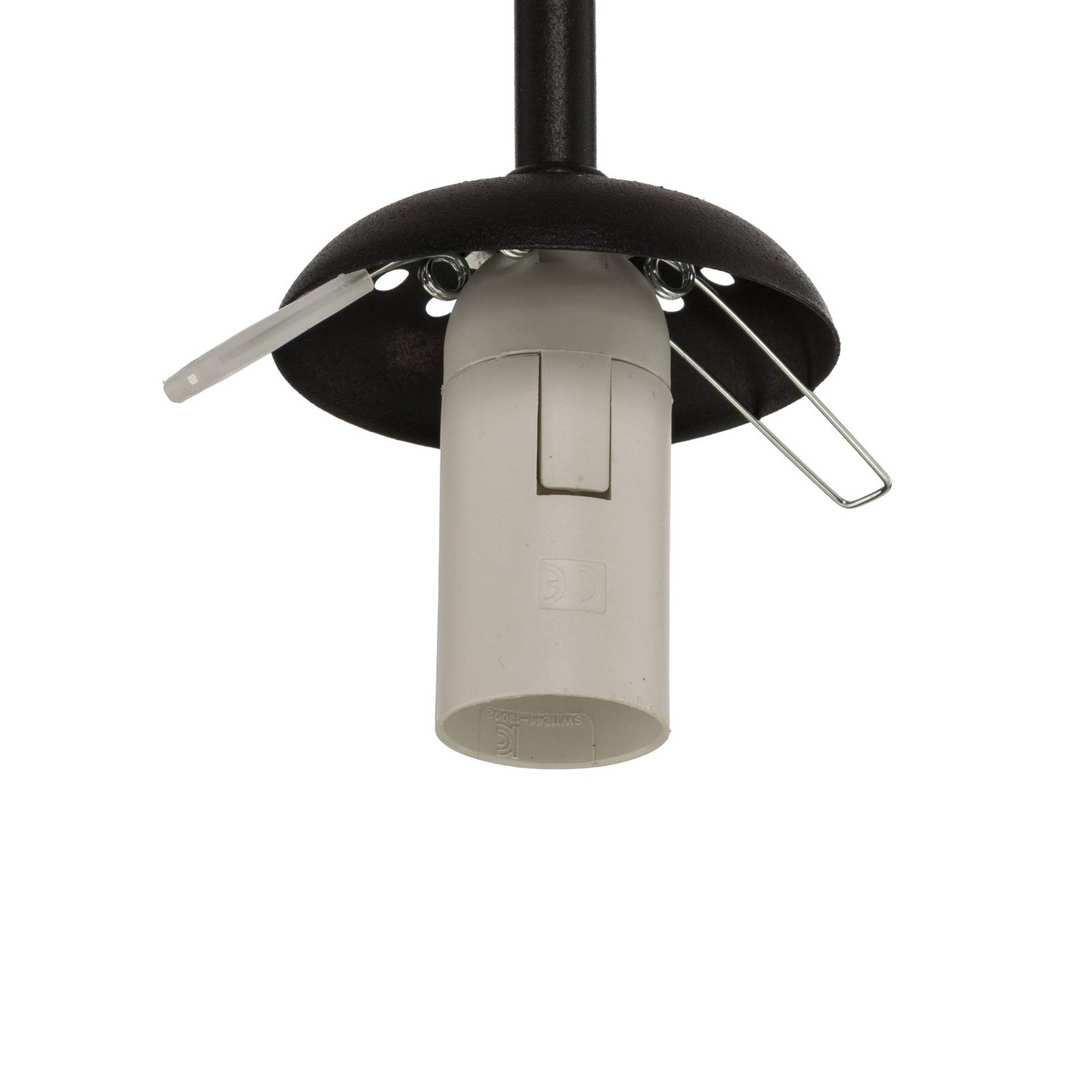 Lampa sufitowa Archie, czarna, długość 68 cm, metalowa, 2-punktowa