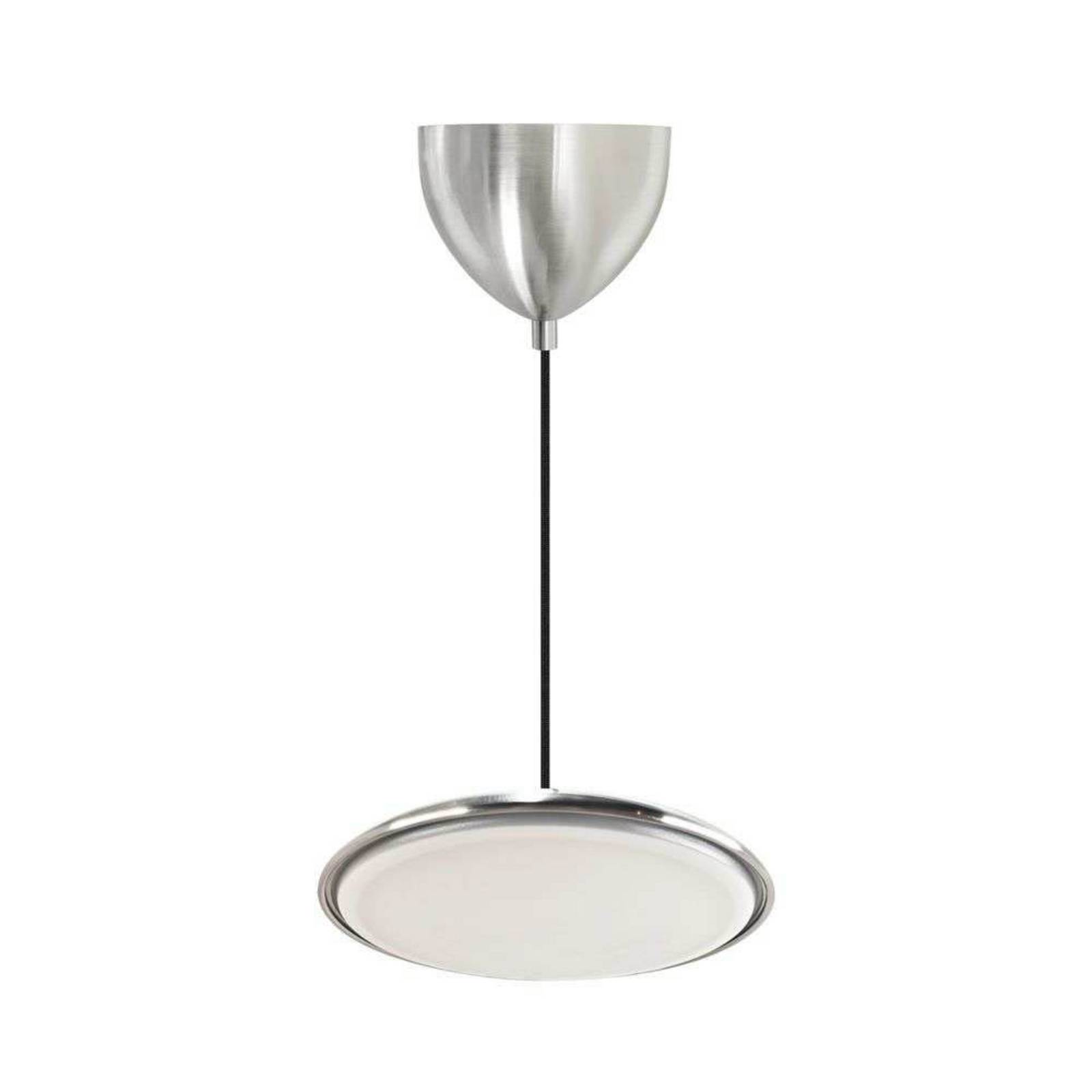 LED-Pendelleuchte Artist, Ø 25 cm, stahlfarben, Edelstahl günstig online kaufen