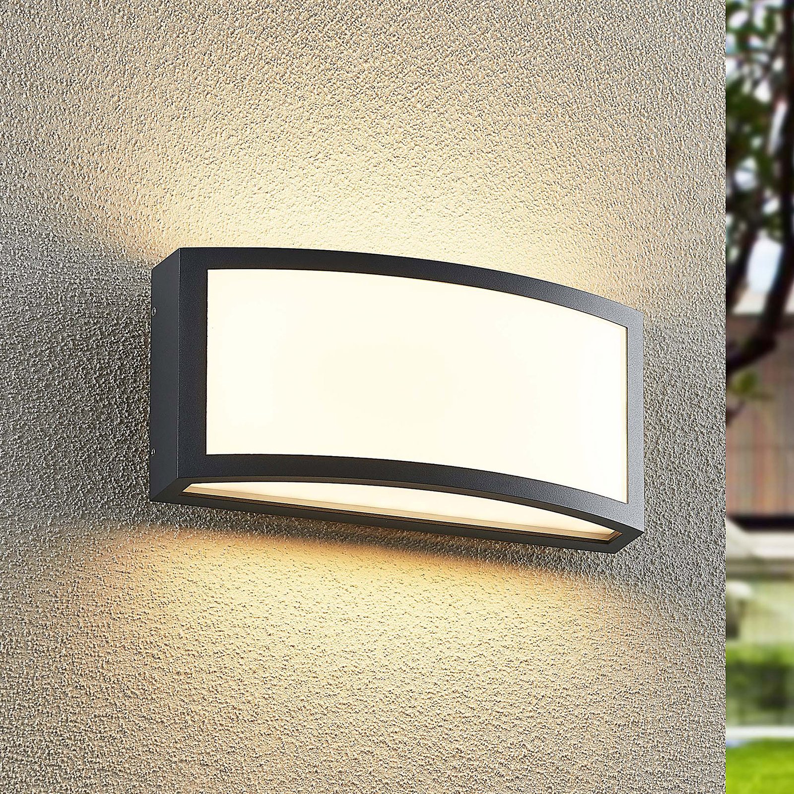 Jakari Candeeiro de Parede Exterior Dark Grey - Lindby