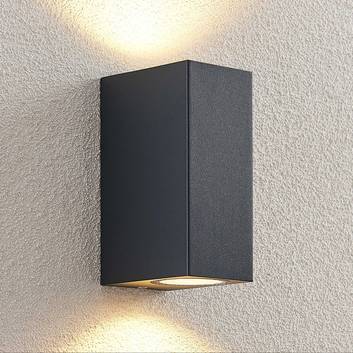 ELC Fijona LED-Außenwandlampe, eckig, 15 cm