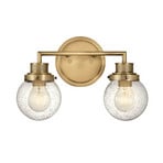 Poppy bathroom wall light, 2-bulb