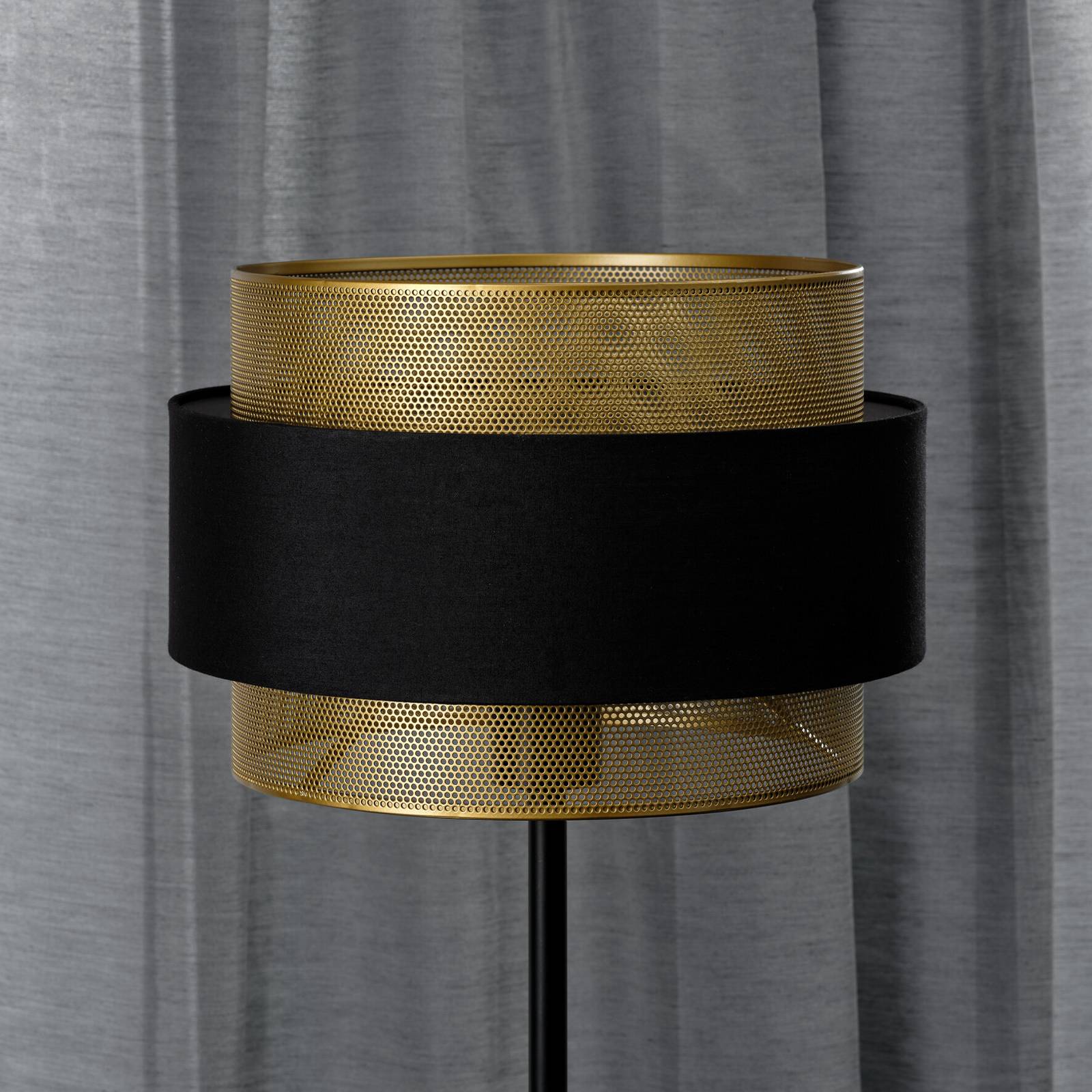 Lampa podłogowa OSRAM Decor Hornet, czarna/złota, E27, wysokość 175 cm