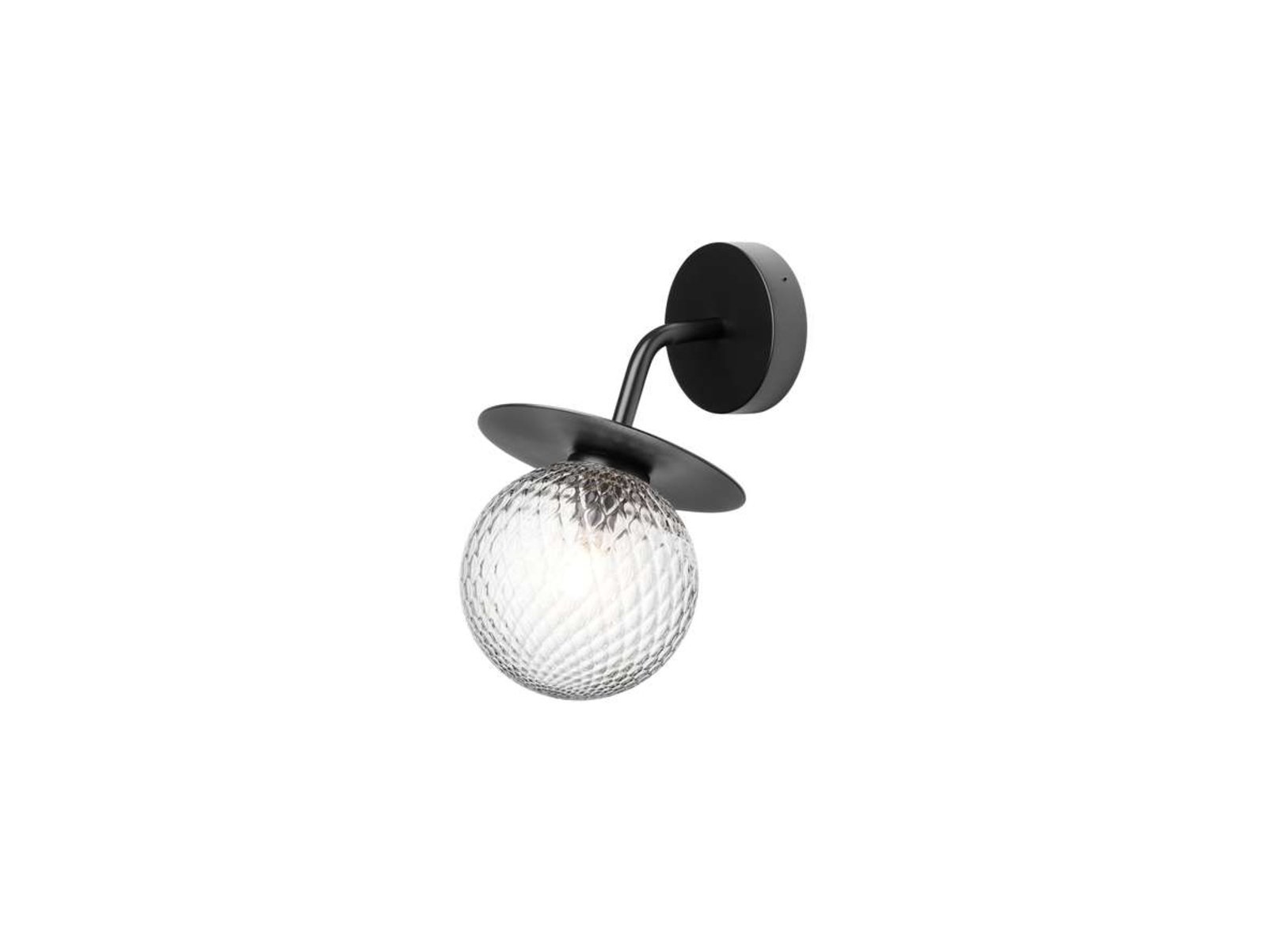 Liila Outdoor Wall Lamp Black/Optic Clear - Nuura