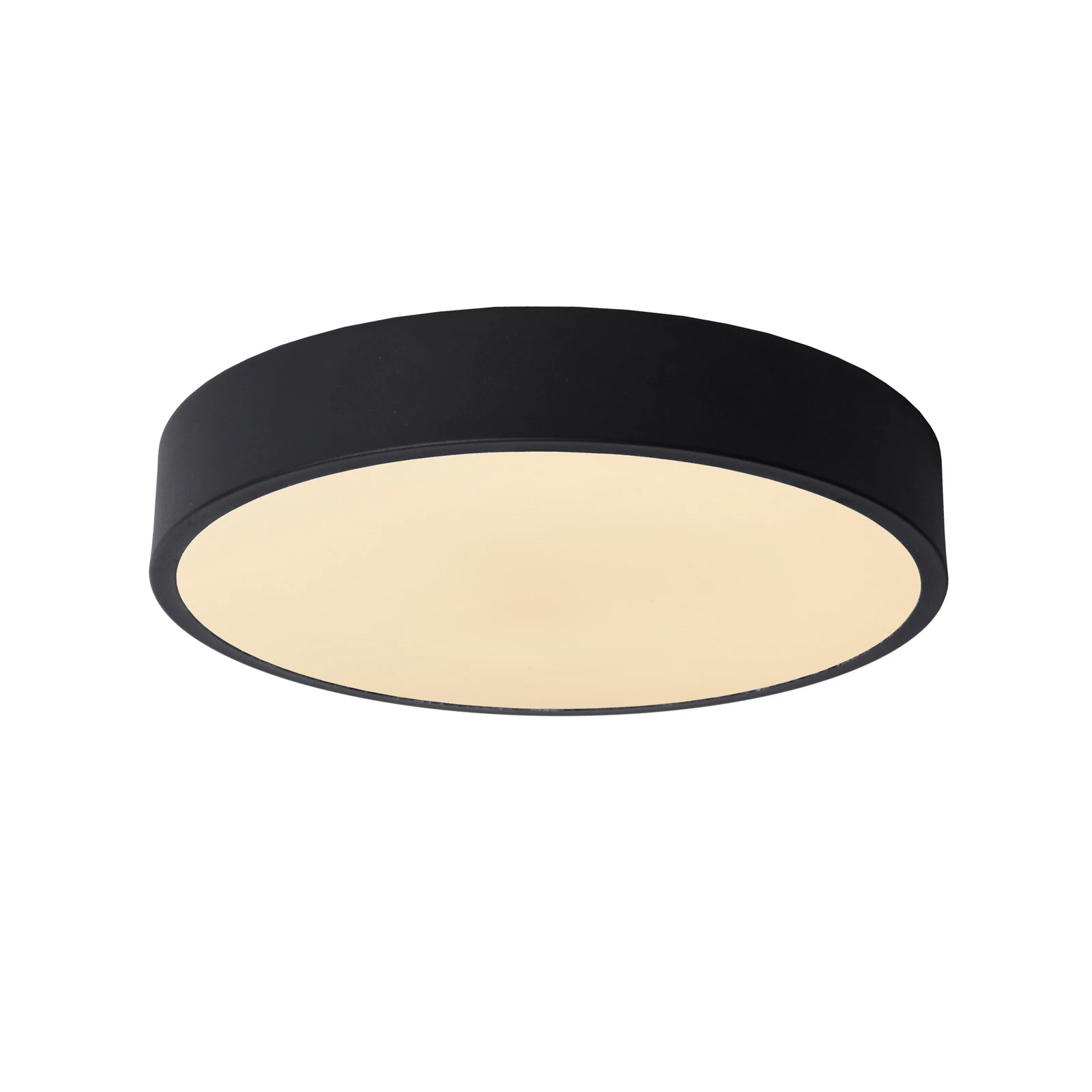 LED-Deckenleuchte Unar, schwarz, Ø 30 cm