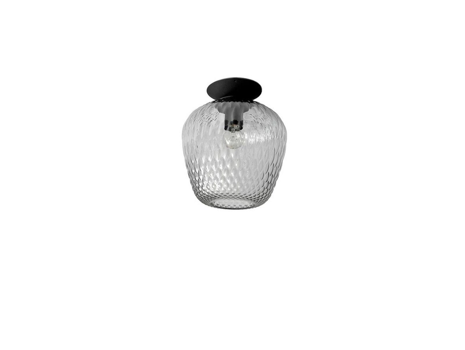 Blown SW5 Plafonieră Silver Lustre & Black - &Tradition