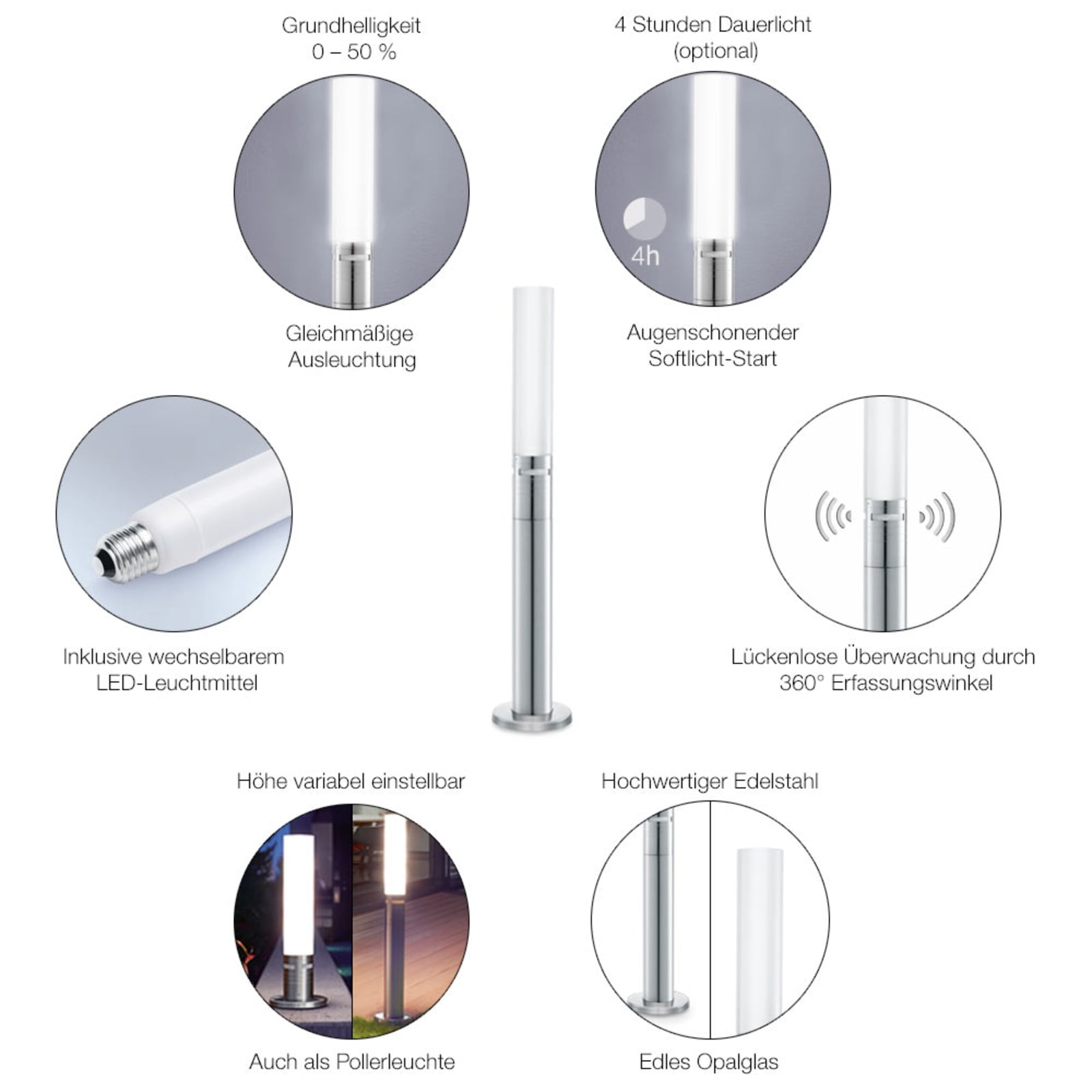 GL 60 S svjetlo za putanju senzora, 104 cm, IP44, GU10 LED - STEINEL