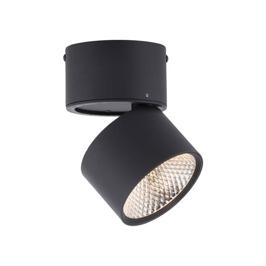 PURE Nola LED ceiling light 1bulb black Lights.co.uk