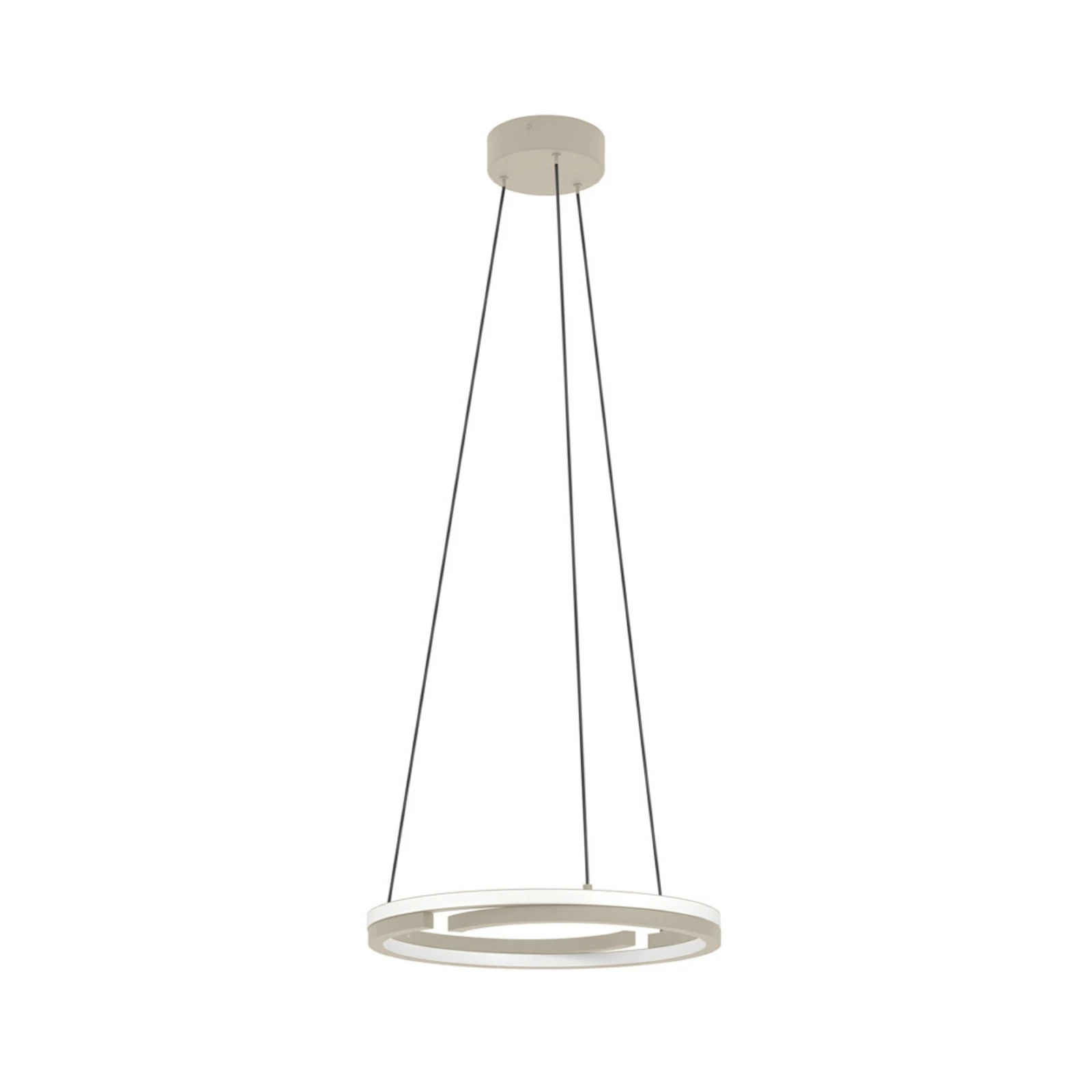 EGLO LED pakabinamas šviestuvas „MEZZOMONTE“, smėlio spalvos, Ø 48 cm, CCT