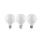 LED-lamppu E27 4W 2700K G95 globe opaali 3x